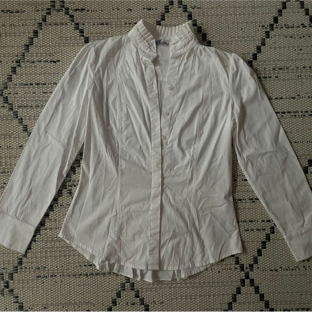 White Button-Up Blouse